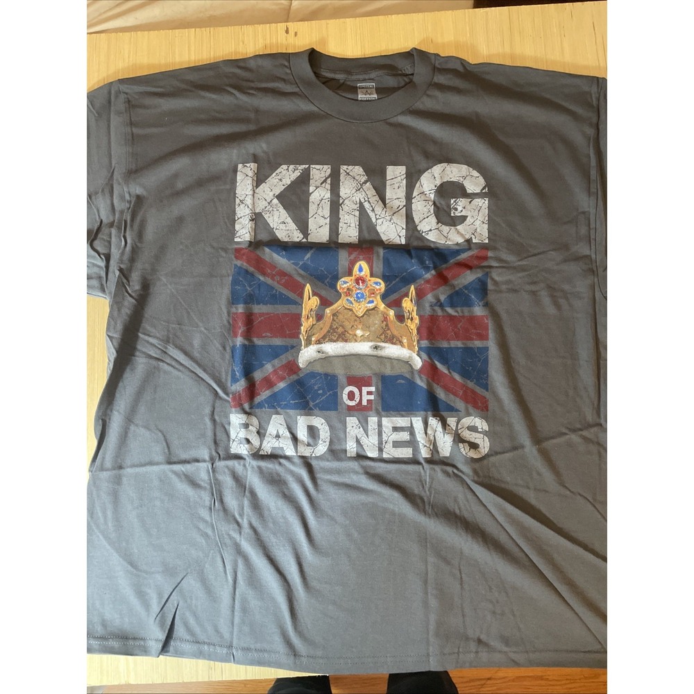 WWE King Barrett  King of Bad News Graphic T-Shirt‎ 3XL NOS